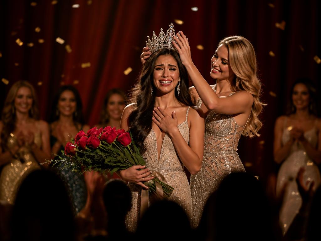 Emotional crowning moment on stage